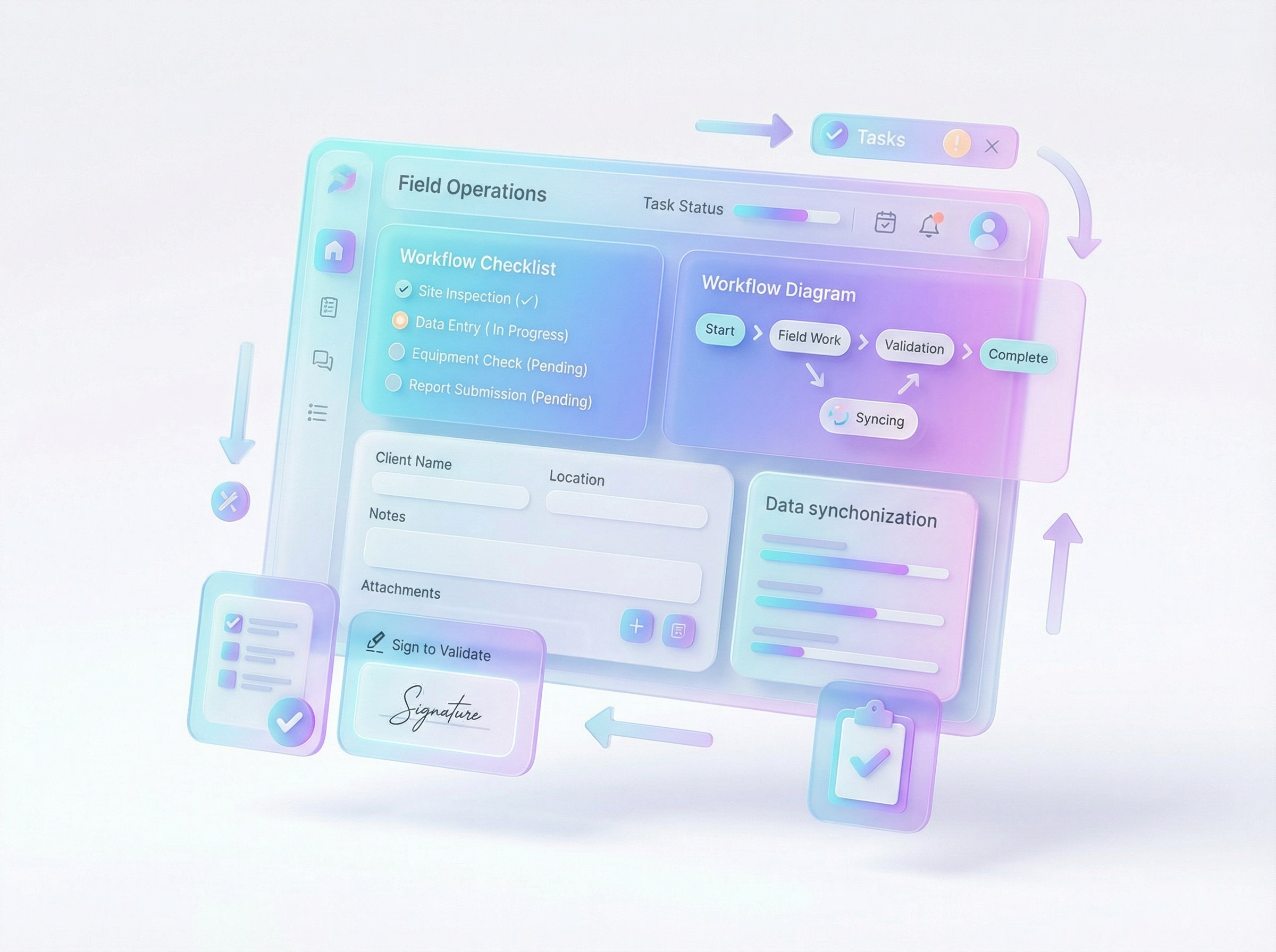 Illustration application métier