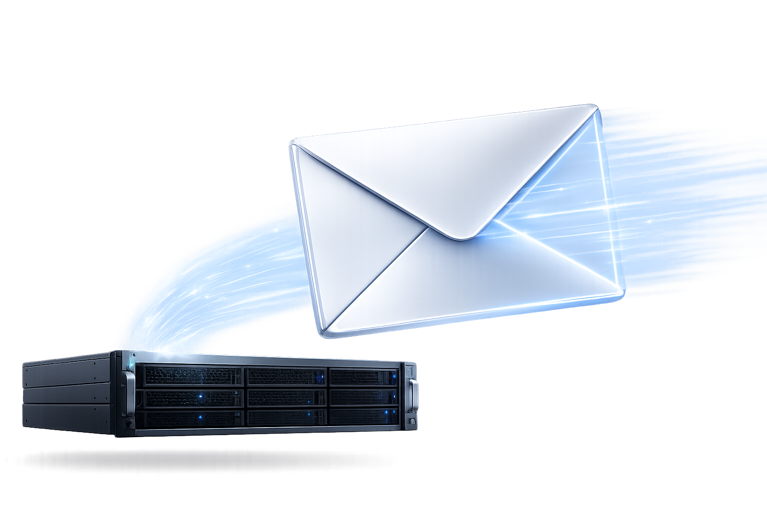 Illustration messagerie professionnelle et migration Microsoft 365 ou Google Workspace
