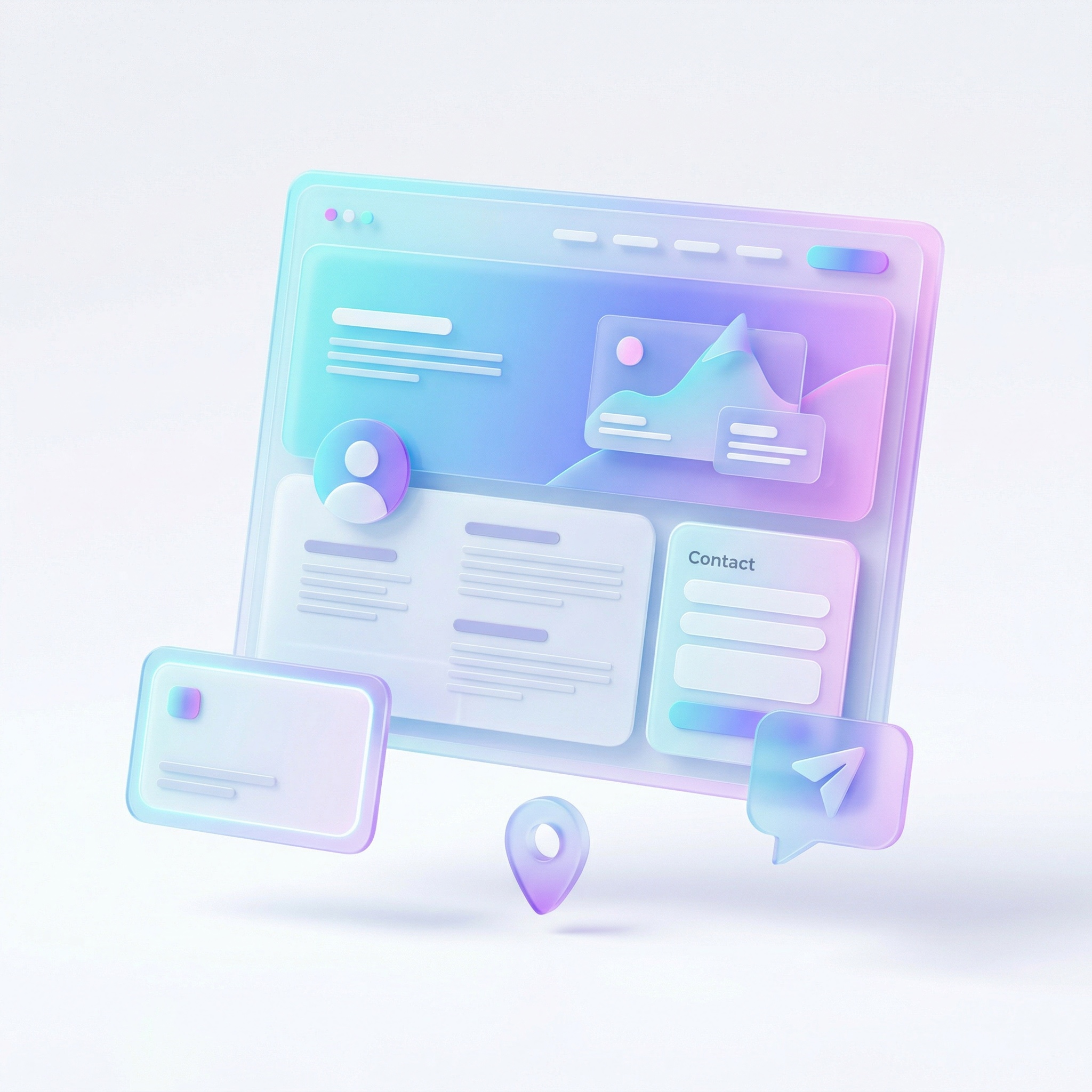 Exemple de site vitrine lisible